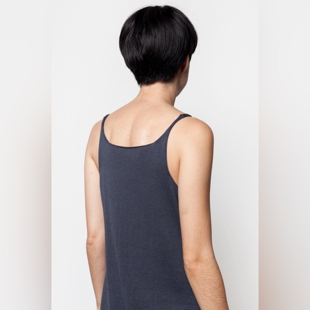 Lauren Manoogian Women's Charcoal Gray Sleeveless Jumpsuit - Picture 2 of 8